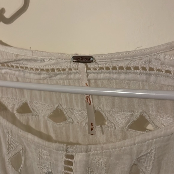 Free People Flowy White Top - Picture 3 of 4